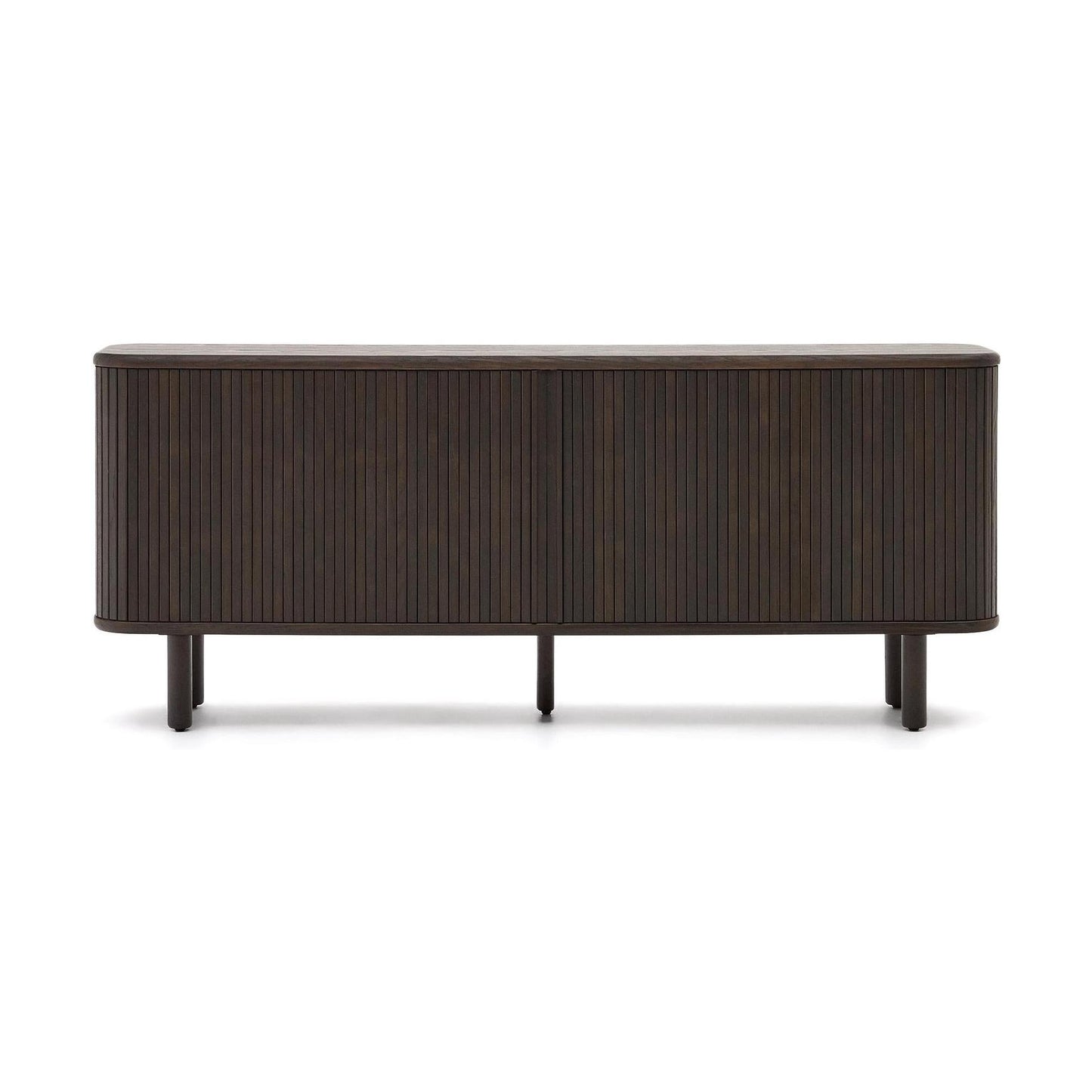 Kave Home Mailen dressoir met 2 deuren essen donkere afwerking