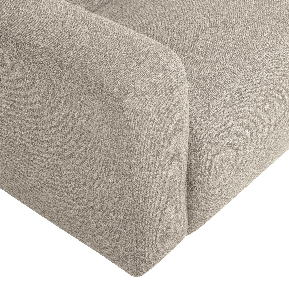 WOOOD Mojo Base 2-zits bank arm links bouclé Beige