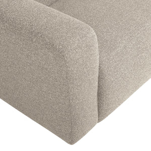 WOOOD Mojo Base 2-zits bank arm links bouclé Beige