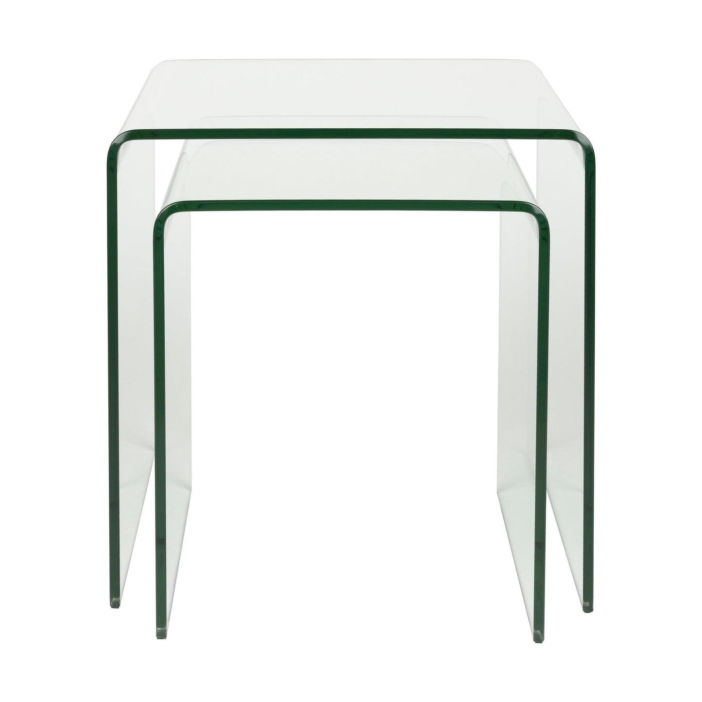 Dutchbone Vetro bijzettafel set van 2 Transparant