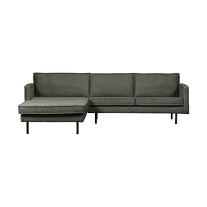 WOOOD Rodeo bank chaise longue links velvet Frost