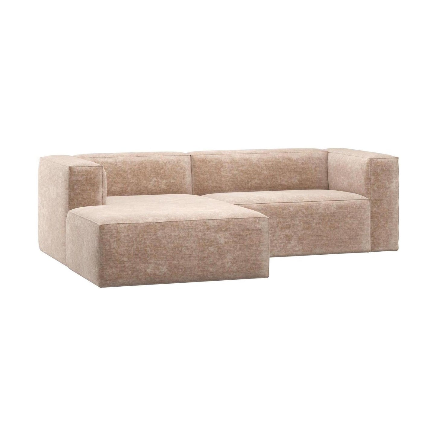 WOOOD Bean chaise longue bank links Chenille Velvet Naturel