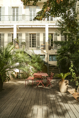 Fermob Bistro tuinstoel staal Acapulco blue