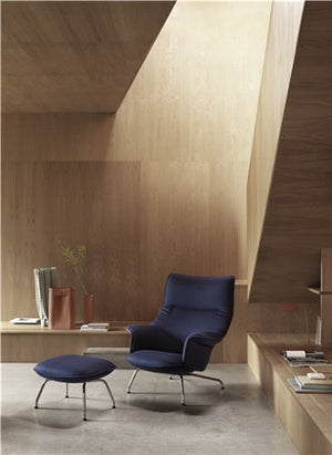 Muuto Doze hocker Ocean 80 vierpoot anthracite black