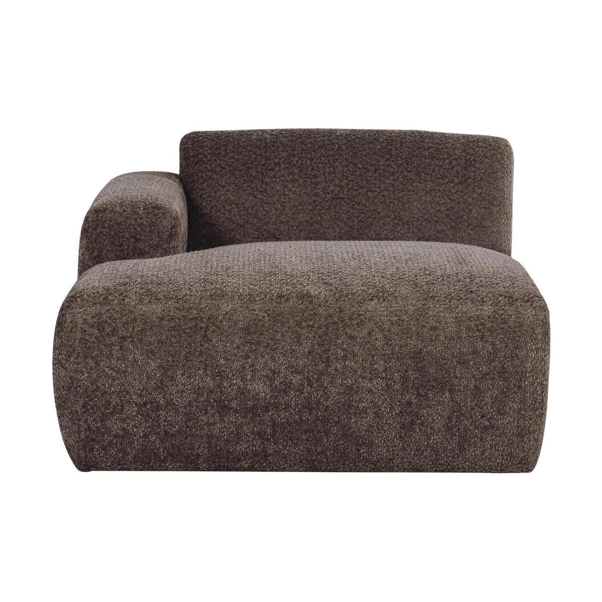 WOOOD Mojo Base chaise longue bank arm links wollig Bruin