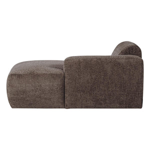 WOOOD Mojo Base chaise longue bank arm rechts wollig Bruin