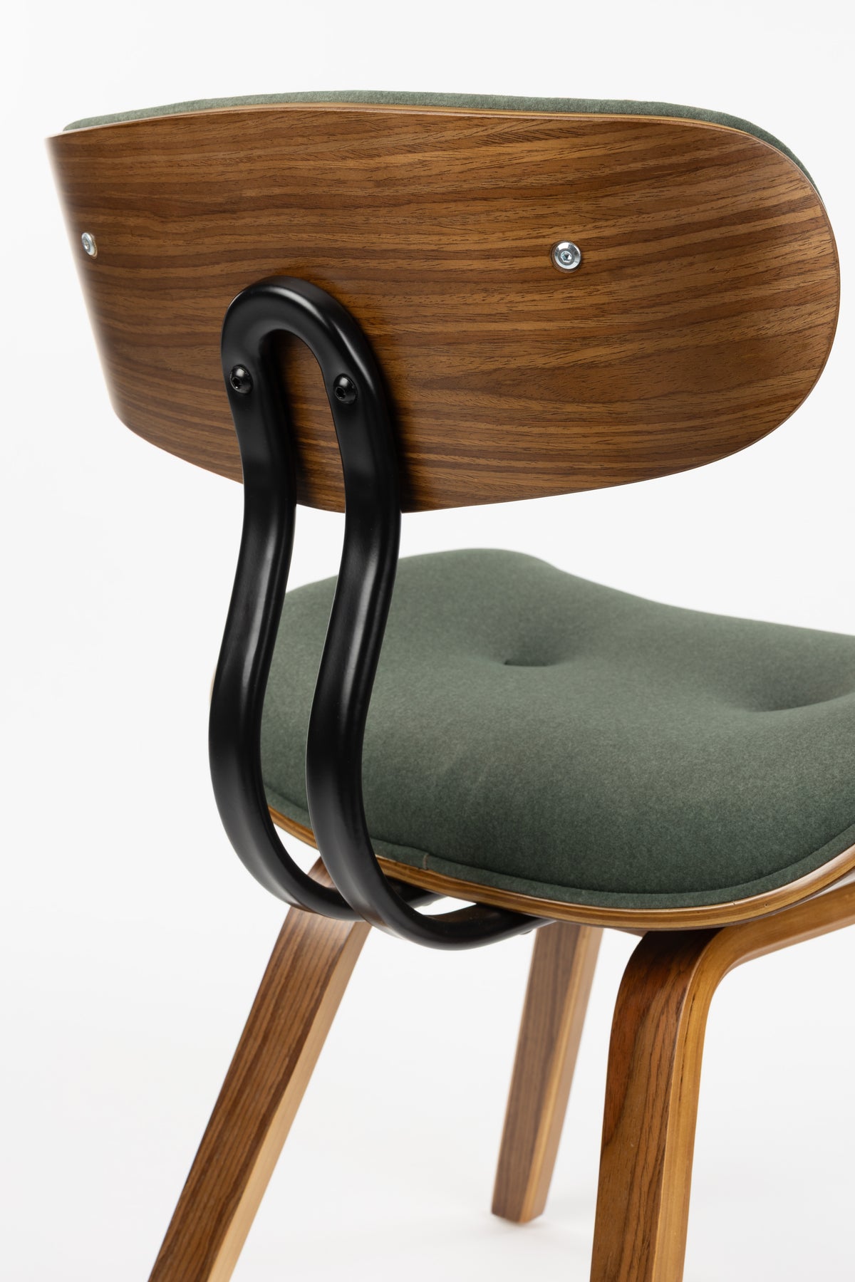 Dutchbone Blackwood eetkamerstoel Walnut/Green