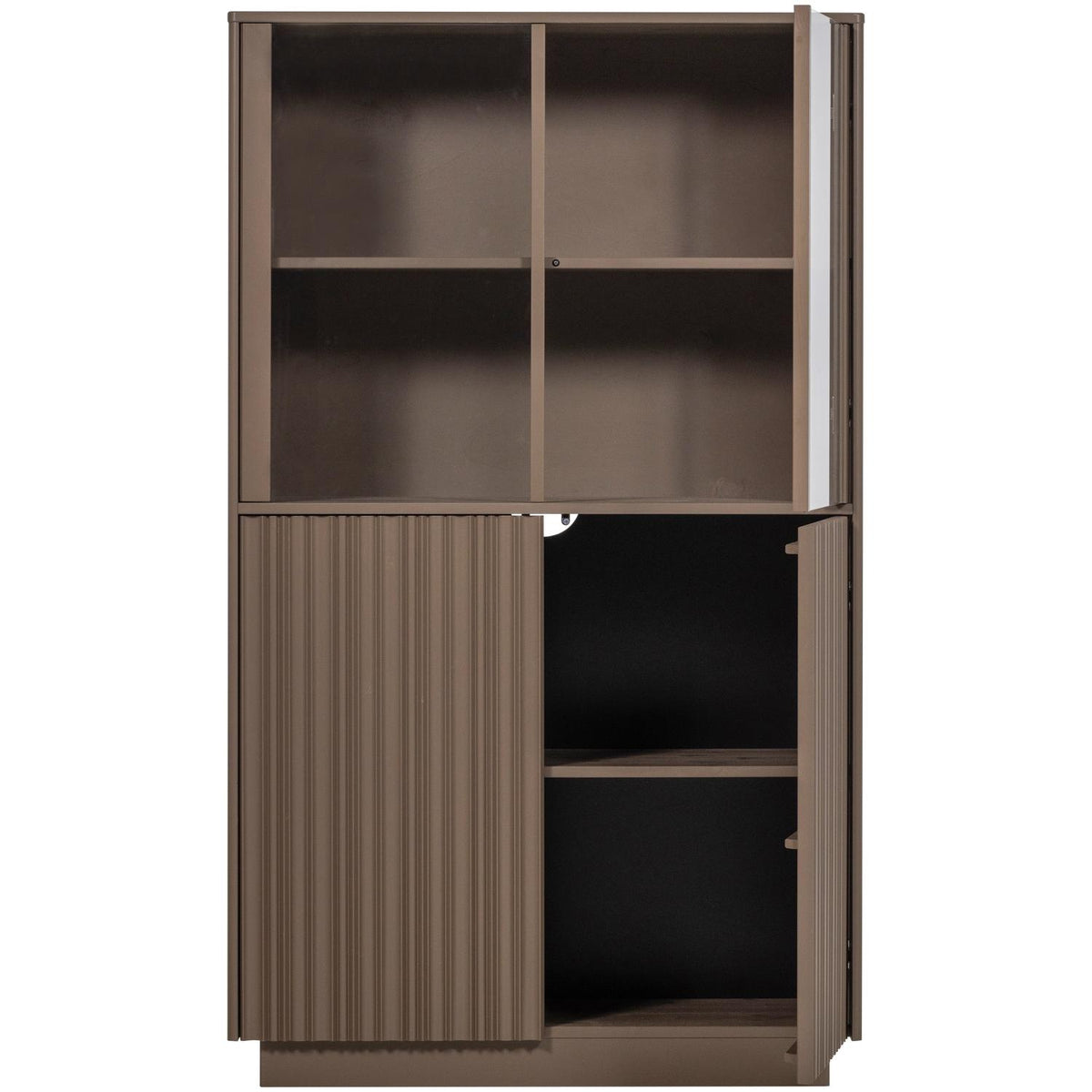 WOOOD Nova vitrinekast Truffel Bruin