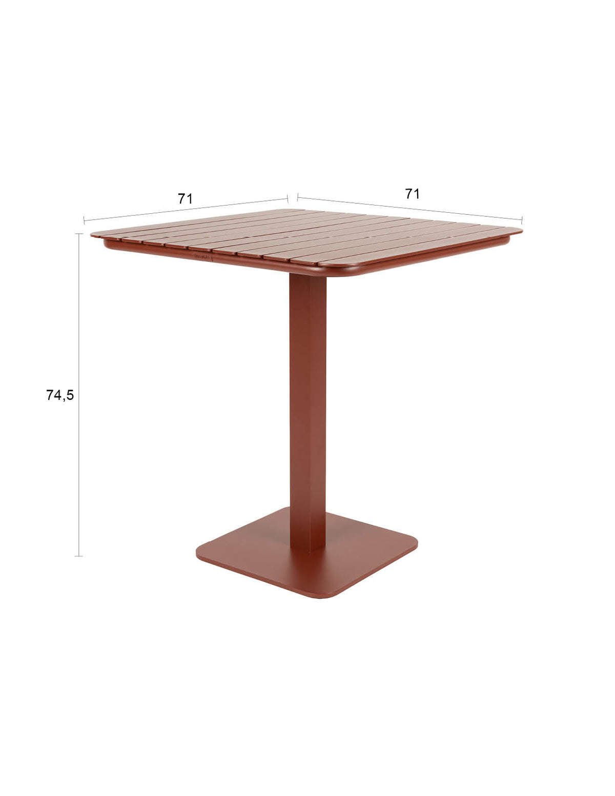 Zuiver Vondel bistrotafel Red