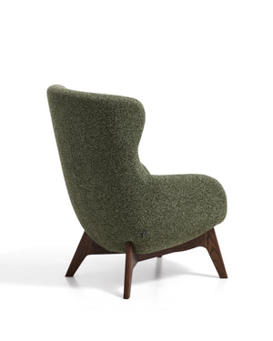 Kave Home Adiran fauteuil chenille Dark green