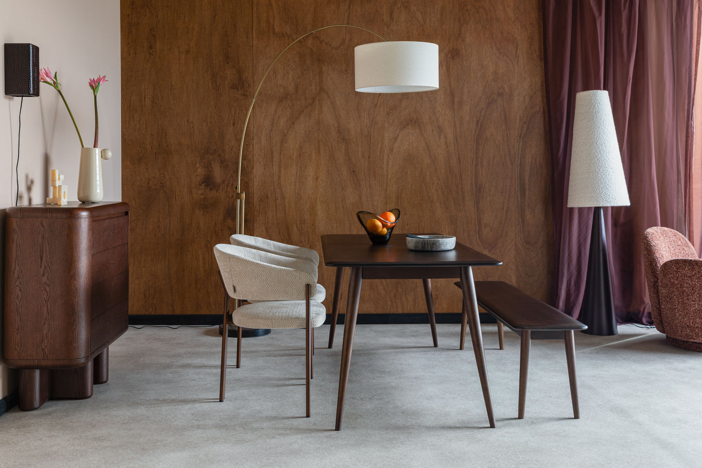Dutchbone Elroy eettafel 180x80 cm Bruin