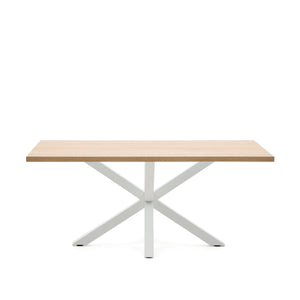 Kave Home Argo eettafel rechthoek 180x100 cm Natural/White