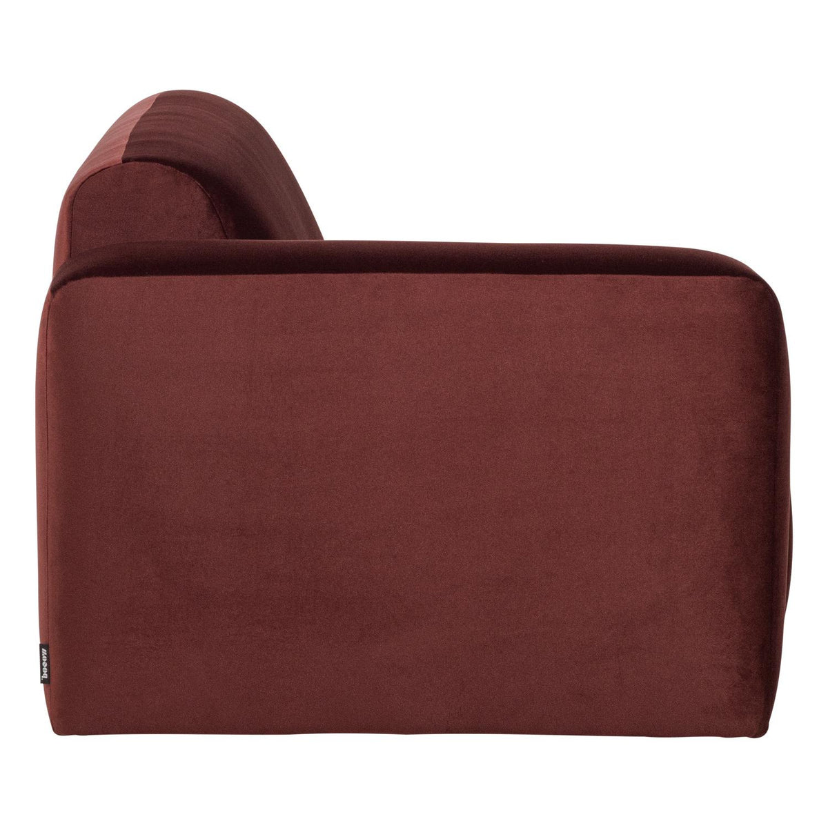 WOOOD Mojo Base 2-zits bank arm links velvet Kastanjebruin