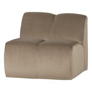 WOOOD Mojo 1-zits bank velvet Khaki