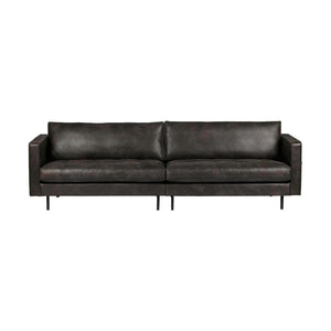 WOOOD Rodeo Classic 3-zits bank eco-leer Zwart