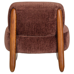 WOOOD Runi fauteuil Paars/Bruin