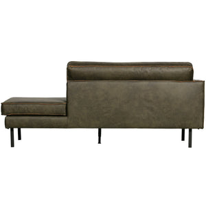 WOOOD Rodeo daybed links eco-leer Olijfgroen