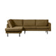 WOOOD Rodeo hoekbank links velvet Brass
