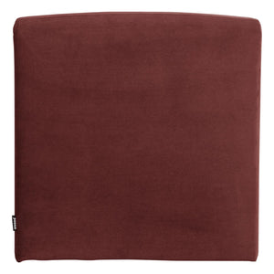 WOOOD Mojo Base eetkamerbank 84 cm met rugleuning velvet Kastanjebruin