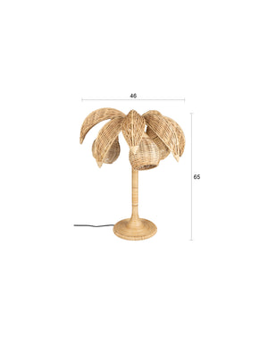 Dutchbone Palmtree tafellamp Bruin