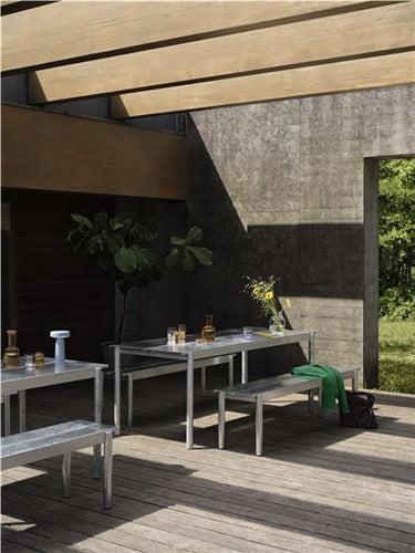 Muuto Linear Steel tuinbank 170 cm Warm Galvanized