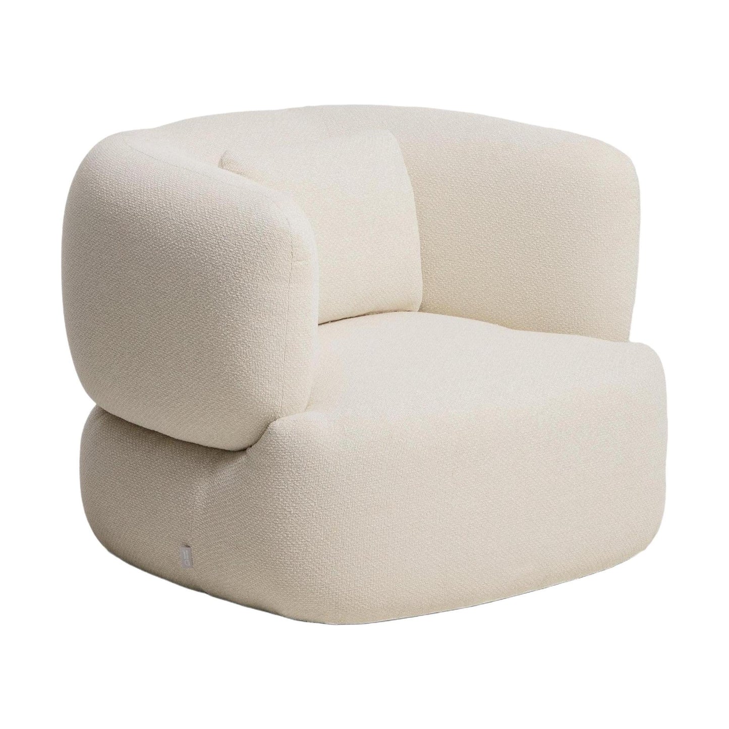 Kave Home Martina swivel fauteuil chenille Ecru