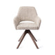 Jesper Home Yanai eetkamerstoel Caramel Grid revolve oak walnut