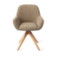 Jesper Home Kushi eetkamerstoel Moss Meadow revolve oak natural