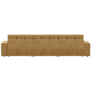 WOOOD Second Date chaise longue bank links velvet Goudgeel