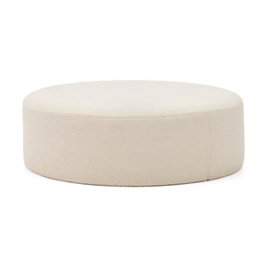 Kave Home Kaeli poef Ø120 cm bouclé Ecru