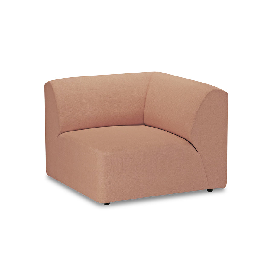 HKliving Jax bank right end Linen Dusty Rose