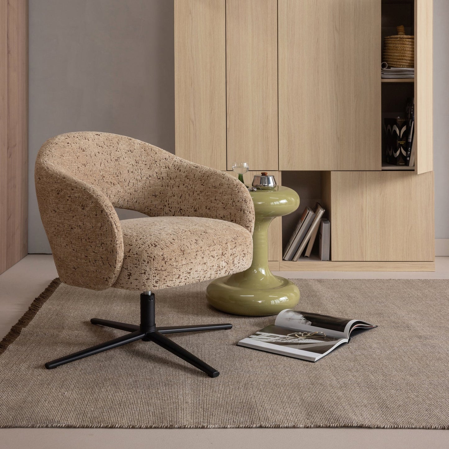 WOOOD Pico fauteuil Zand