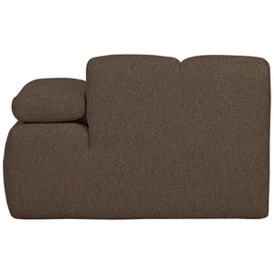 WOOOD Mojo 1-zits bank arm rechts bouclé Bruin Melange