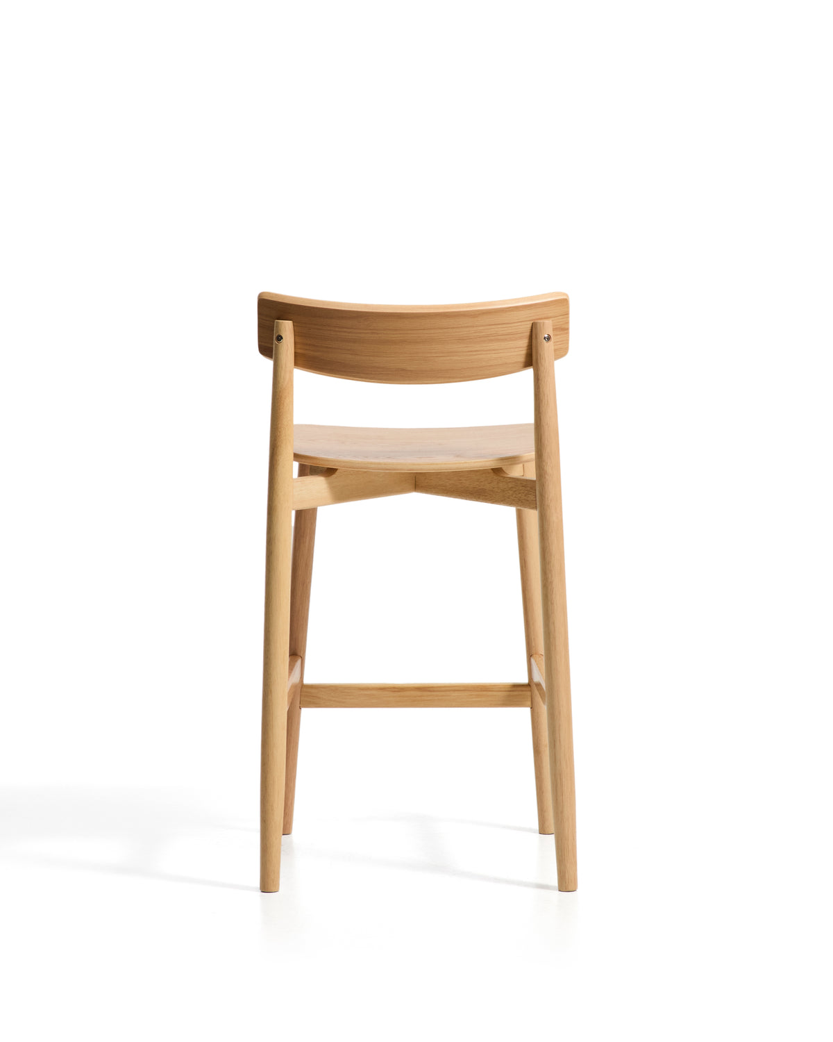 Kave Home Evera barkruk H66 Beige met rugleuning