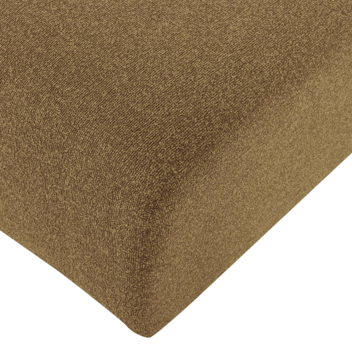 WOOOD Mojo Base chaise longue bank arm links bouclé Geel/Bruin