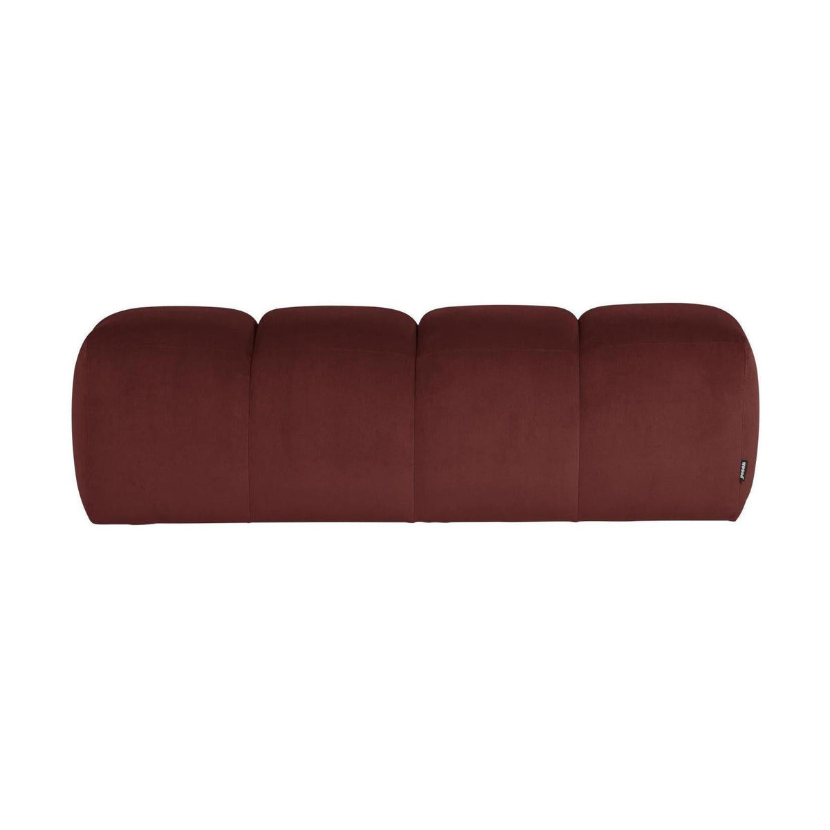 WOOOD Mojo eetbank 164 cm velvet Kastanjebruin