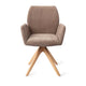 Jesper Home Misaki eetkamerstoel Mocha Mist revolve oak natural