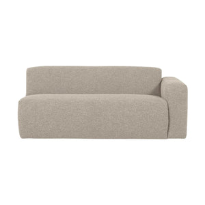 WOOOD Mojo Base 2-zits bank arm rechts bouclé Beige