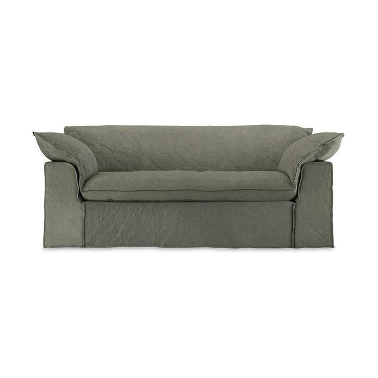 HKliving Nomad bank 204 cm Linen Army Green