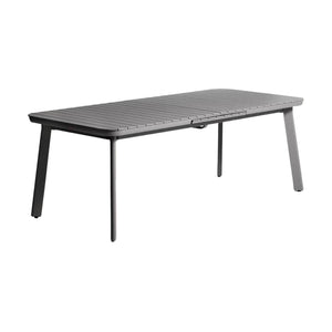 Kave Home Izola tuintafel uitschuifbaar rechthoek 220x100 cm Grafiet