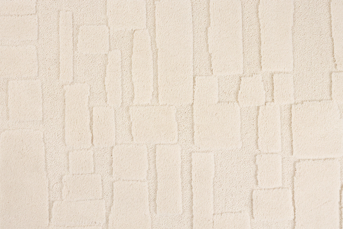 Zuiver Bricks vloerkleed ovaal 200x290 cm Grey/Beige