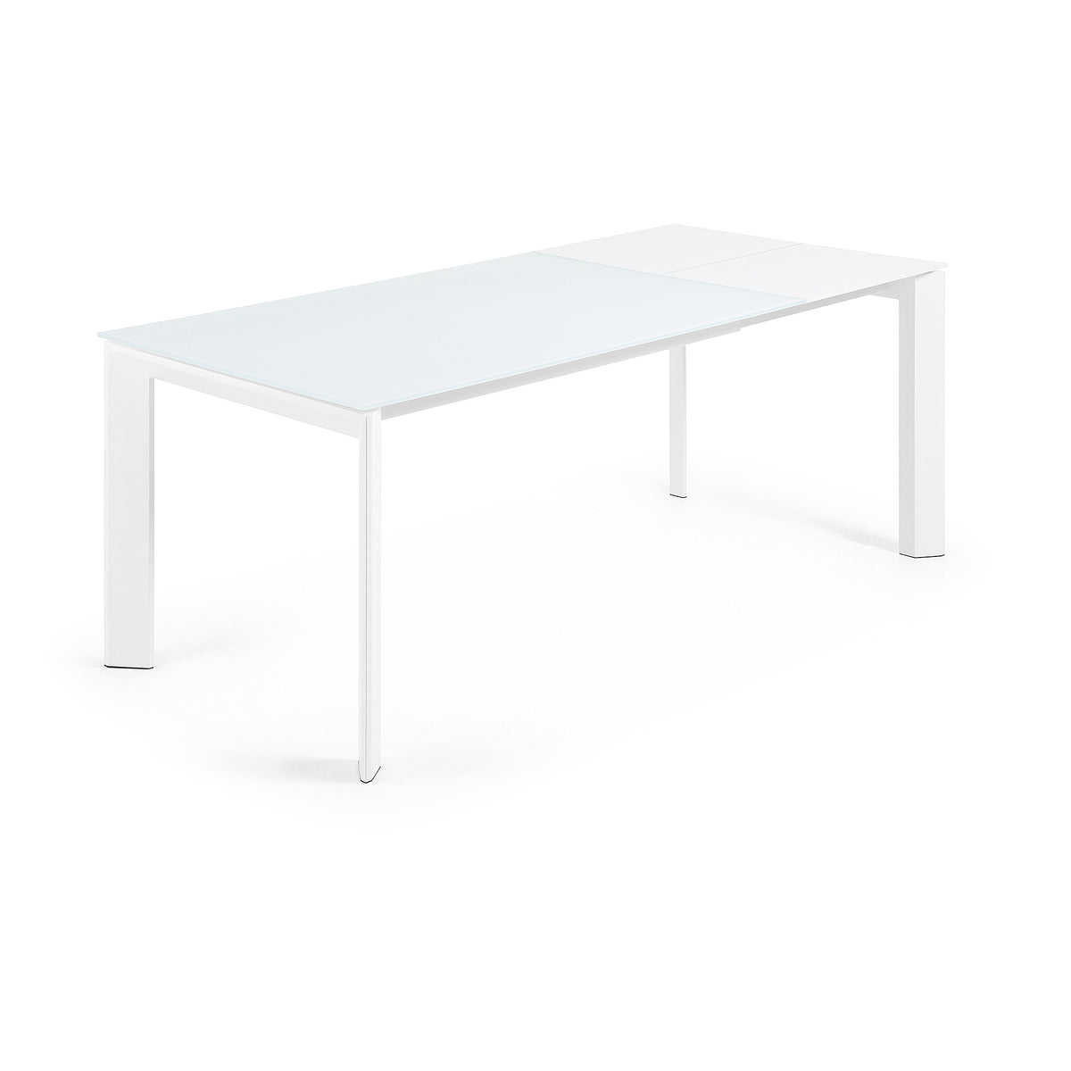 Kave Home Axis eettafel uitschuifbaar 140/200x90 cm Wit