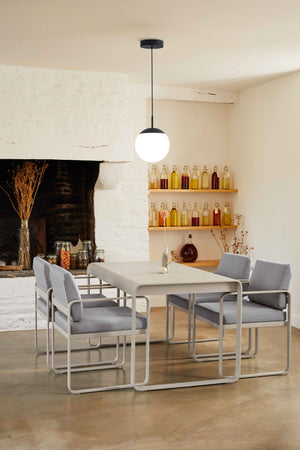 Fermob Bellevie tuintafel 140x80 cm Storm grey