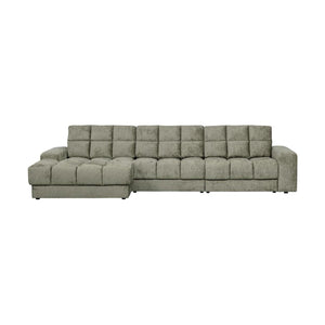WOOOD Second Date chaise longue bank links structure velvet Frost