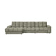 WOOOD Second Date chaise longue bank links structure velvet Frost
