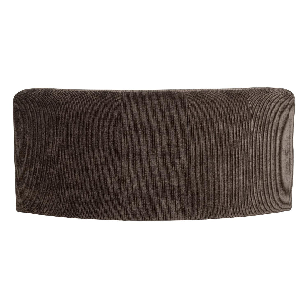 WOOOD Mojo Base eetbank halfronde hoek rugleuning rib Bruin