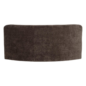 WOOOD Mojo Base eetbank halfronde hoek rugleuning rib Bruin