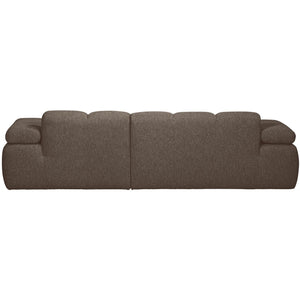 WOOOD Mojo chaise longue bank rechts bouclé Bruin Melange