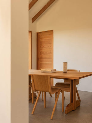 Audo Puffin eettafel rechthoekig 200x95 cm eiken Naturel