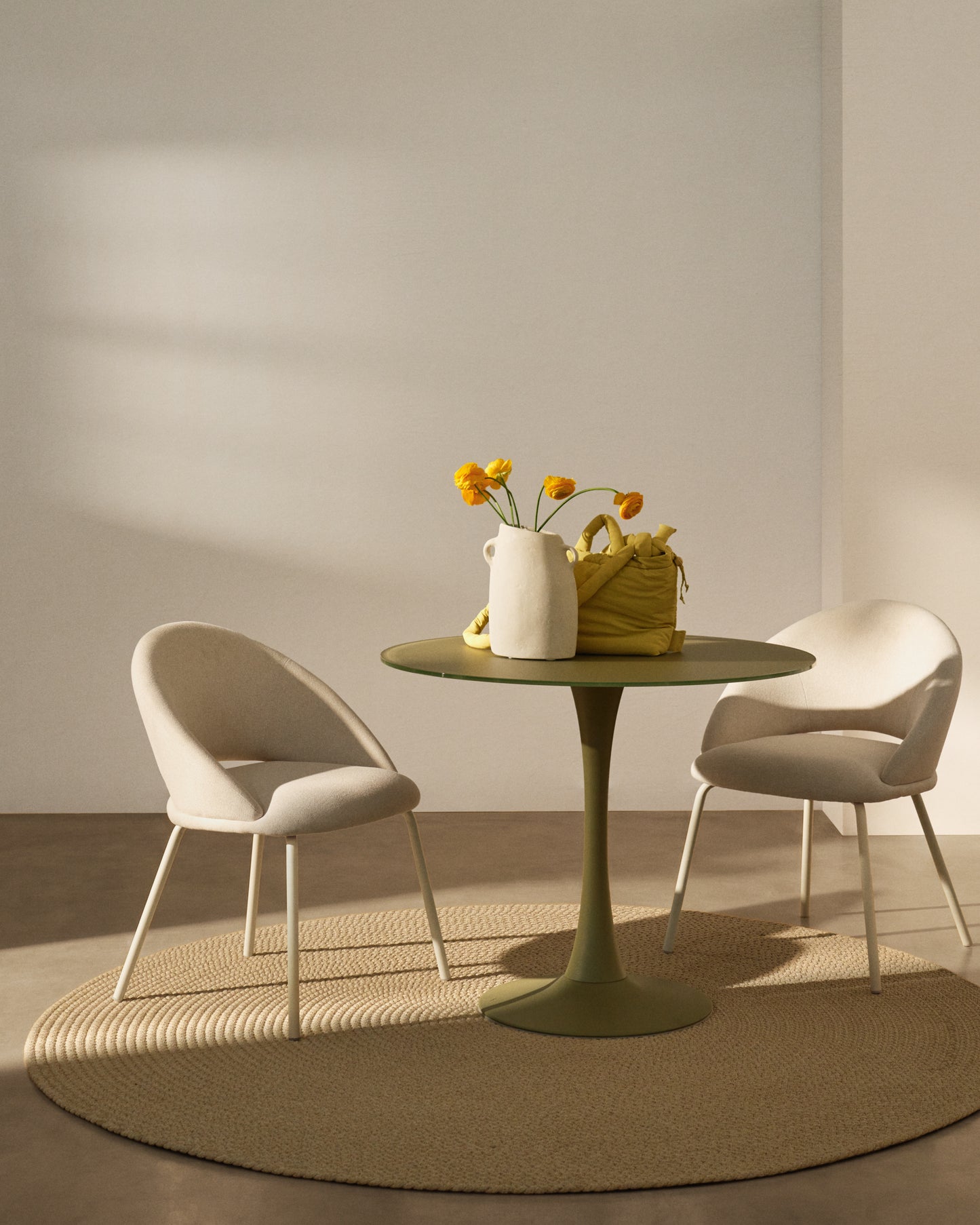Kave Home Bonali eetkamerstoel chenille Grey